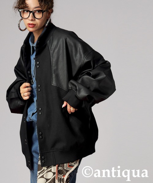 antiqua(アンティカ)の「異素材切り替えジャケット(その他アウター・レディース・ブラック・ONESIZE)」の17枚目の写真