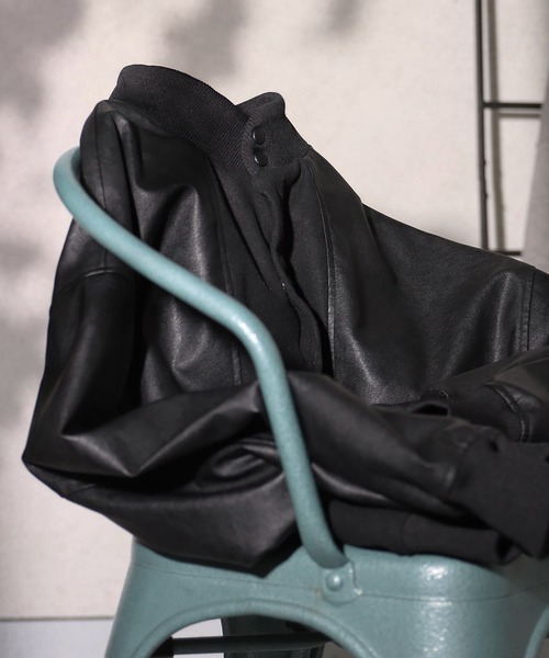 異素材切り替えジャケット（その他アウター）｜antiqua（アンティカ