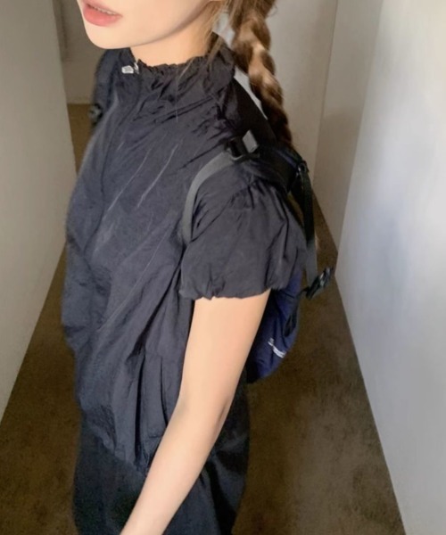 【セール品！】アキコアオキ バルーンスリーブトップス 夏 別注バルーンスリーブトップス(FREE BEIGE): AKIKOAOKI: WOMENS