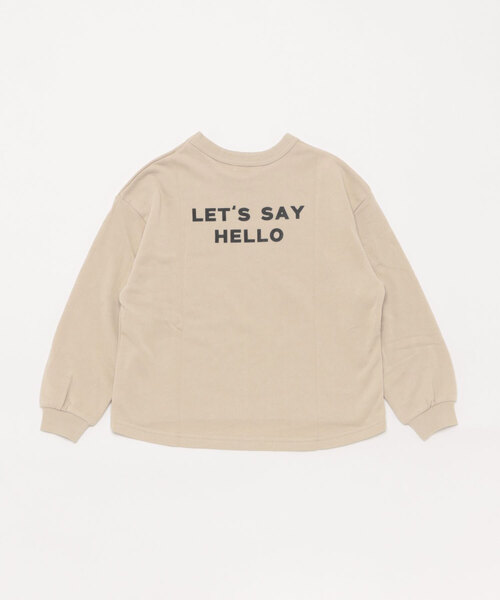 FOV（フォブ）の「フォブ Hello トレーナー（スウェット・キッズ・アッシュブラウン/ホワイト系その他2/ブラック・XL/L/M/S）」の4枚目の写真