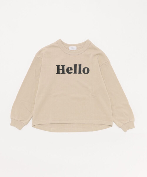 FOV（フォブ）の「フォブ Hello トレーナー（スウェット・キッズ・アッシュブラウン/ホワイト系その他2/ブラック・XL/L/M/S）」の15枚目の写真