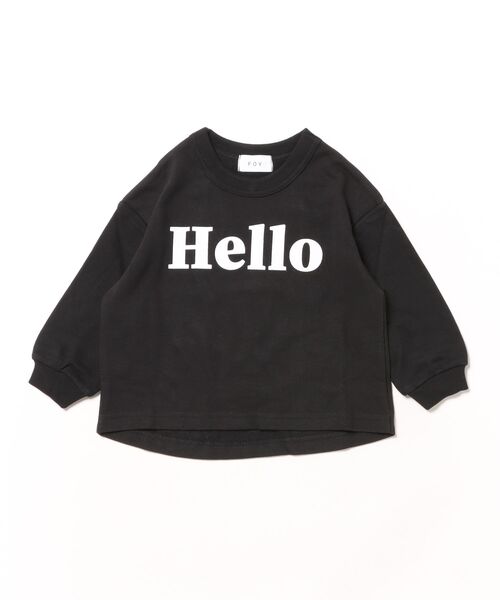 FOV（フォブ）の「フォブ Hello トレーナー（スウェット・キッズ・アッシュブラウン/ホワイト系その他2/ブラック・XL/L/M/S）」の17枚目の写真