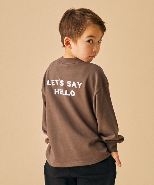 FOV（フォブ）の「フォブ Hello トレーナー（スウェット・キッズ・アッシュブラウン/ホワイト系その他2/ブラック・XL/L/M/S）」の12枚目の写真