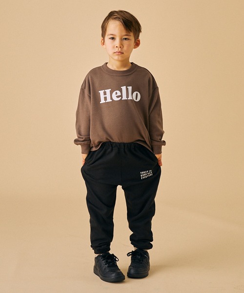 FOV（フォブ）の「フォブ Hello トレーナー（スウェット・キッズ・アッシュブラウン/ホワイト系その他2/ブラック・XL/L/M/S）」の11枚目の写真