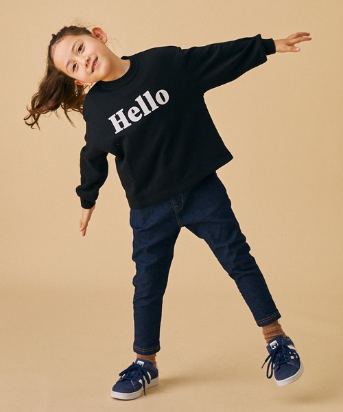 FOV（フォブ）の「フォブ Hello トレーナー（スウェット・キッズ・アッシュブラウン/ホワイト系その他2/ブラック・XL/L/M/S）」の8枚目の写真