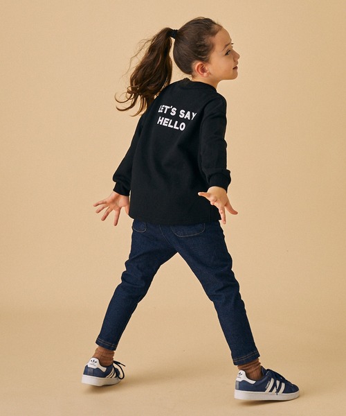 FOV（フォブ）の「フォブ Hello トレーナー（スウェット・キッズ・アッシュブラウン/ホワイト系その他2/ブラック・XL/L/M/S）」の10枚目の写真