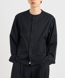 KHOKI(RbL)́yKHOKI / RbLzNo-collar wool gabardine jacket(m[J[WPbg)