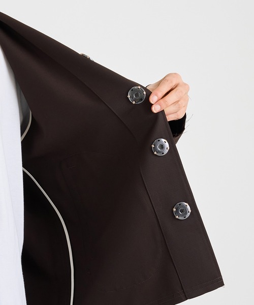 ジャケット・アウター No Collar Jacket Wrinkled Gabardine ジャケット・アウター No Collar Jacket Wrinkled Gabardine No
