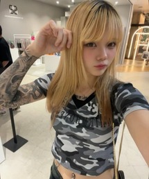 ATMARK(�A�b�g�}�[�N)�́y�߂�Ղ��c���z�ؗl���p�z�s�t���[�T�C�Y�@/�@UNISEX�@�tATMARK T�V���c ���� �N���[�l�b�N  �`�rT �s�`T�Z��(T�V���c/�J�b�g�\�[)