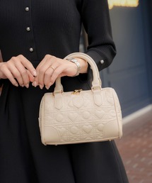 le reve vaniller（ル レーヴ ヴァニレ）の「オリジナル ハートキルティング ミニ クラシック ボストン バッグ le reve vaniller（ボストンバッグ）」