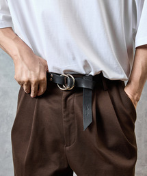 PADRONE(ph[l)PADRONE ph[l / LEATHER RING BELT XgU[_uOxg / PA9995-5015(xg)