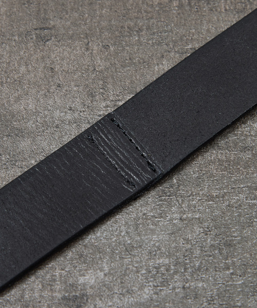 PADRONE（パドローネ）の「PADRONE パドローネ / LEATHER RING BELT モストロレザーダブルリングベルト / PA9995-5015（ベルト・メンズ・ブラック・FREE）」の8枚目の写真