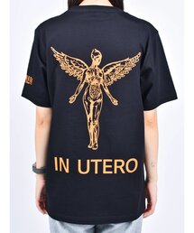 【TRANSITION】シルケット加工天竺 バックプリントTシャツ ICONIQ別注Wネーム