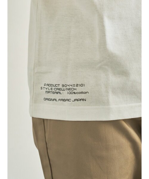 TRANSITION(トランジション)の「【TRANSITION】シルケット加工天竺 バックプリントTシャツ ICONIQ別注Wネーム(Tシャツ/カットソー・メンズ・ホワイト系1/ブラック・2/3)」の8枚目の写真