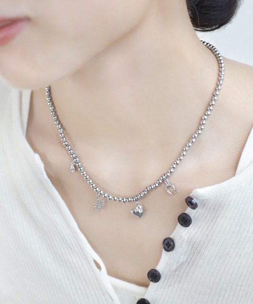 セール】チャーム×ボールチェーンネックレス（ネックレス）｜ANEMONE