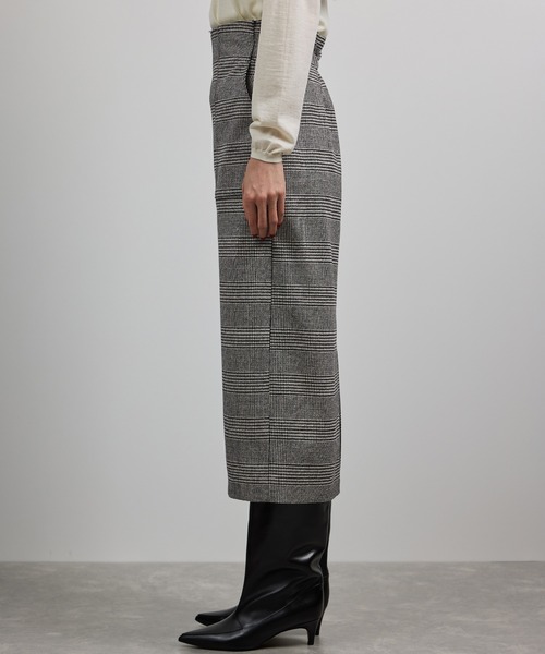ROPE'（ロペ）の「[美人スカート]ウールレーヨンポケット付きタイトスカート(ヘリンボーン/グレンチェック)/セットアップ対応（スカート・レディース・ブラック系その他2/ブラック系その他・36/38）」の10枚目の写真