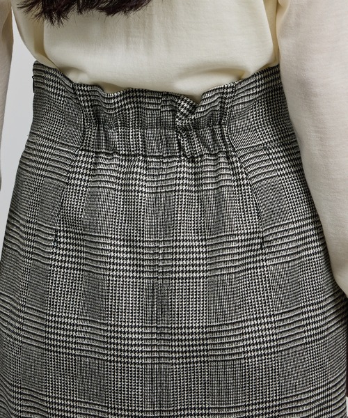 ROPE'（ロペ）の「[美人スカート]ウールレーヨンポケット付きタイトスカート(ヘリンボーン/グレンチェック)/セットアップ対応（スカート・レディース・ブラック系その他2/ブラック系その他・36/38）」の12枚目の写真