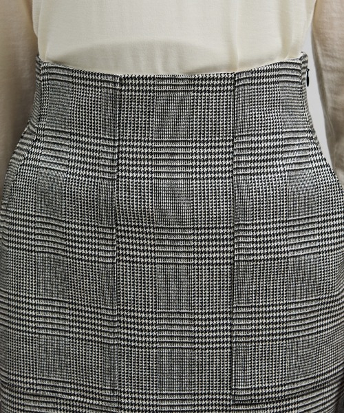 ROPE'（ロペ）の「[美人スカート]ウールレーヨンポケット付きタイトスカート(ヘリンボーン/グレンチェック)/セットアップ対応（スカート・レディース・ブラック系その他2/ブラック系その他・36/38）」の13枚目の写真