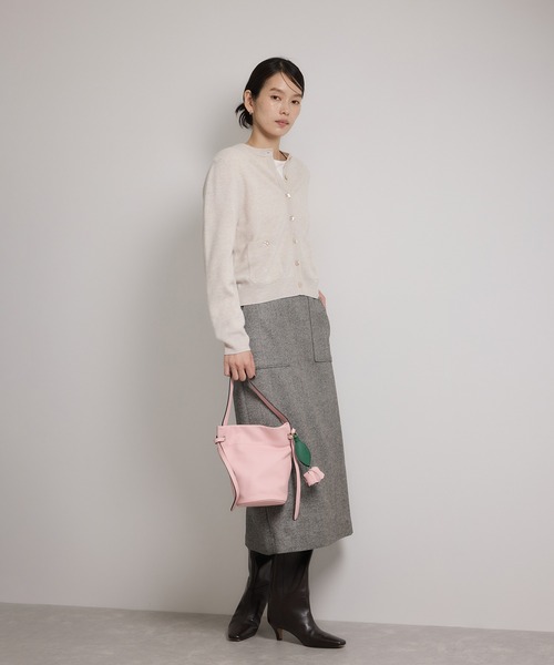 ROPE'（ロペ）の「[美人スカート]ウールレーヨンポケット付きタイトスカート(ヘリンボーン/グレンチェック)/セットアップ対応（スカート・レディース・ブラック系その他2/ブラック系その他・36/38）」の20枚目の写真