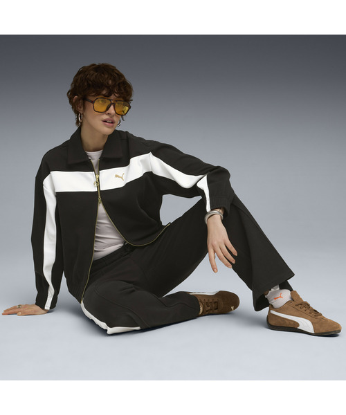 PUMA（プーマ）の「PUMA プーマ ウィメンズ T7 リラックスド トラック ジャケット（ジャージ・レディース・エンジ/ブラック・SMALL/MEDIUM/X-LARGE/LARGE）」の14枚目の写真