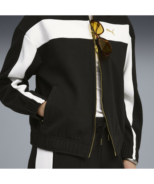 PUMA（プーマ）の「PUMA プーマ ウィメンズ T7 リラックスド トラック ジャケット（ジャージ・レディース・エンジ/ブラック・SMALL/MEDIUM/X-LARGE/LARGE）」の12枚目の写真