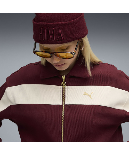 PUMA（プーマ）の「PUMA プーマ ウィメンズ T7 リラックスド トラック ジャケット（ジャージ・レディース・エンジ/ブラック・SMALL/MEDIUM/X-LARGE/LARGE）」の9枚目の写真