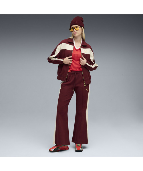 PUMA（プーマ）の「PUMA プーマ ウィメンズ T7 リラックスド トラック ジャケット（ジャージ・レディース・エンジ/ブラック・SMALL/MEDIUM/X-LARGE/LARGE）」の8枚目の写真