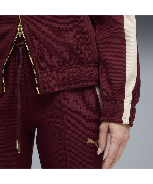 PUMA（プーマ）の「PUMA プーマ ウィメンズ T7 リラックスド トラック ジャケット（ジャージ・レディース・エンジ/ブラック・SMALL/MEDIUM/X-LARGE/LARGE）」の6枚目の写真