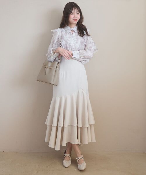 MAJESTIC LEGON(マジェスティックレゴン)の「ノットベルトショルダーバッグ(ショルダーバッグ・レディース・ピンク/ブラック/アイボリー/グレイッシュベージュ/サックスブルー・FREE)」の14枚目の写真