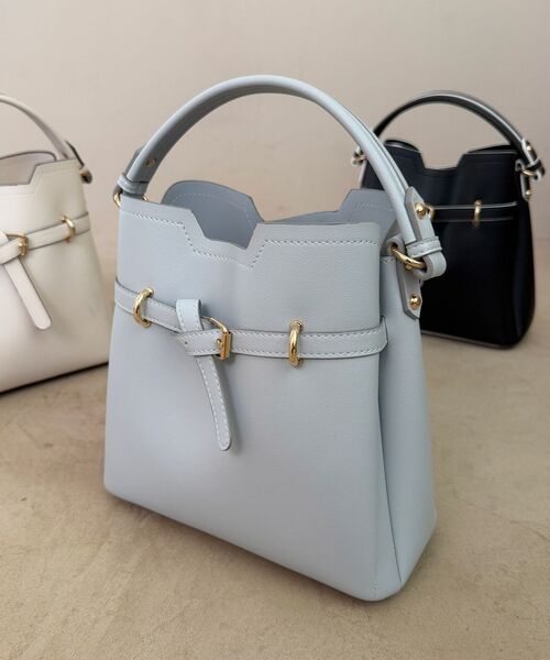 MAJESTIC LEGON(マジェスティックレゴン)の「ノットベルトショルダーバッグ(ショルダーバッグ・レディース・ピンク/ブラック/アイボリー/グレイッシュベージュ/サックスブルー/イエロー・FREE)」の22枚目の写真