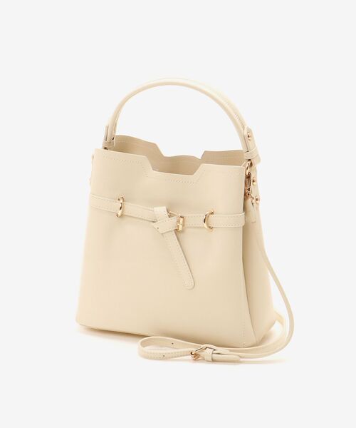 MAJESTIC LEGON(マジェスティックレゴン)の「ノットベルトショルダーバッグ(ショルダーバッグ・レディース・ピンク/ブラック/アイボリー/グレイッシュベージュ/サックスブルー/イエロー・FREE)」の18枚目の写真