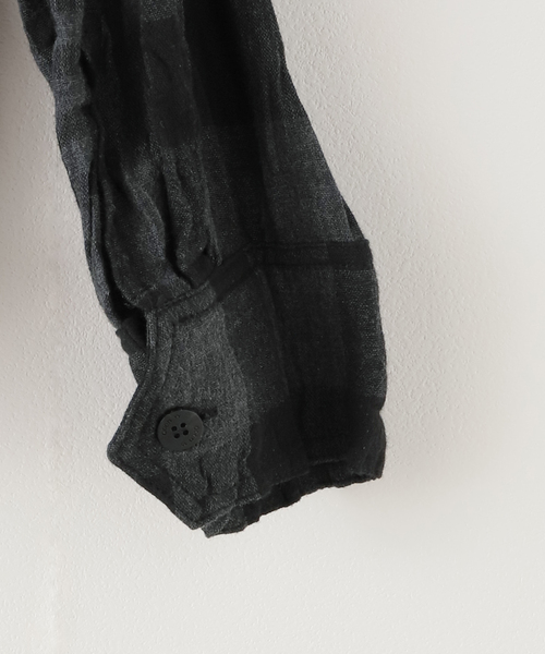 OPEN Yy(オープンワイワイ)の「【Geek Office / ギークオフィス】OPEN YY Woven CRINKLED RUFFLE SHIRT(シャツ/ブラウス・レディース・ブラック・SMALL)」の7枚目の写真