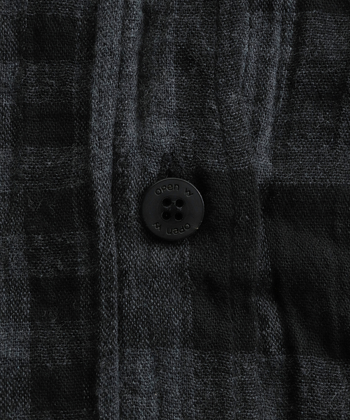 OPEN Yy(オープンワイワイ)の「【Geek Office / ギークオフィス】OPEN YY Woven CRINKLED RUFFLE SHIRT(シャツ/ブラウス・レディース・ブラック・SMALL)」の8枚目の写真