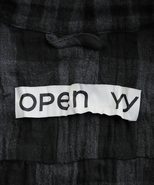 Geek Office / ギークオフィス】OPEN YY Woven CRINKLED RUFFLE SHIRT