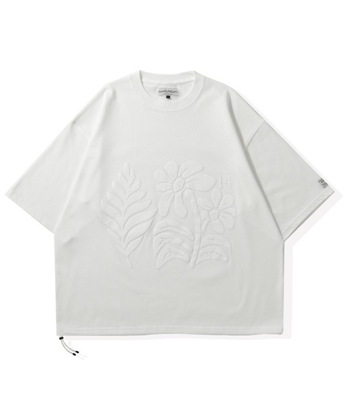 elephant TRIBAL fabrics(エレファントトライバルファブリックス)の「elephant TRIBAL fabrics FLOWER PRINT FAT T-SH(Tシャツ/カットソー・メンズ・ブラック/ホワイト・FREE)」の5枚目の写真