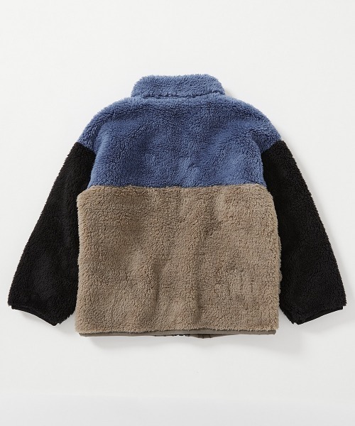 devirock（デビロック）の「配色切り替え フリースジップアップジャケット（ブルゾン・キッズ・パープル系その他/チャコール/ブルー系その他/アイボリー・100cm/110cm/120cm/130cm/140cm/150cm/160cm）」の10枚目の写真