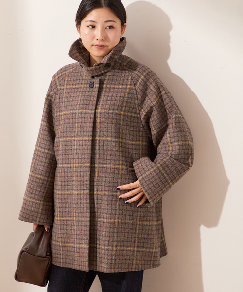 チェックワイドコート（その他アウター）｜journal standard L'essage