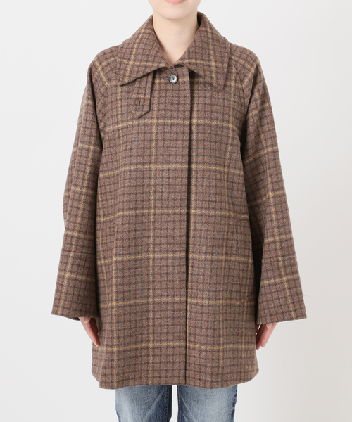 journal standard L'essage(ジャーナルスタンダードレサージュ)の「チェックワイドコート(その他アウター・レディース・ボルドー/ブラウン系その他・FREE)」の17枚目の写真