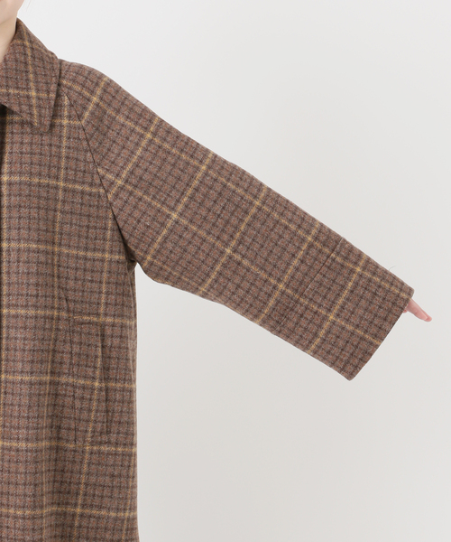 journal standard L'essage(ジャーナルスタンダードレサージュ)の「チェックワイドコート(その他アウター・レディース・ボルドー/ブラウン系その他・FREE)」の21枚目の写真