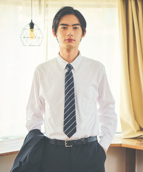 GLOBAL WORK(グローバルワーク)の「イージーケアオックス/ボタンダウンシャツ/523833(シャツ/ブラウス・メンズ・サックスブルー/オフホワイト/ベージュ・XL/L/M/S)」の17枚目の写真