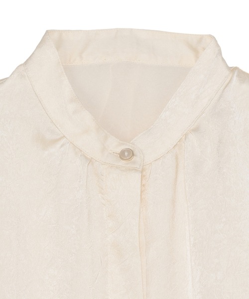 TOKYO SHIRTS（トウキョウシャツ）の「クラッシュスエード ボウタイブラウス 長袖（シャツ/ブラウス・レディース・オフホワイト/ブラック/オレンジ・M/L）」の9枚目の写真