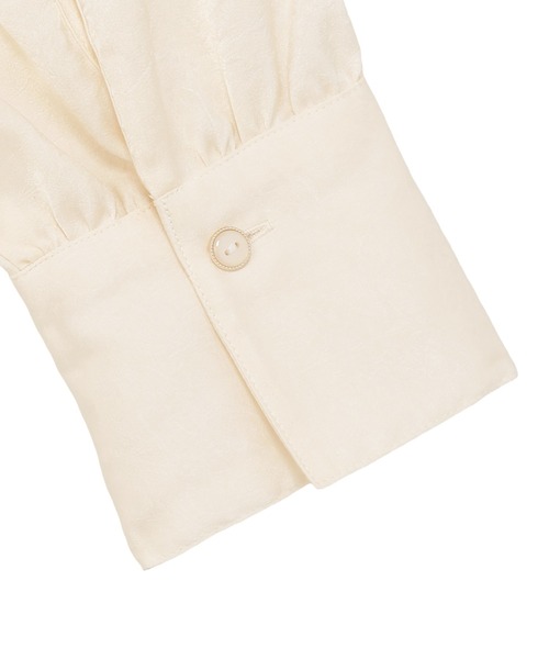 TOKYO SHIRTS（トウキョウシャツ）の「クラッシュスエード ボウタイブラウス 長袖（シャツ/ブラウス・レディース・オフホワイト/ブラック/オレンジ・M/L）」の10枚目の写真