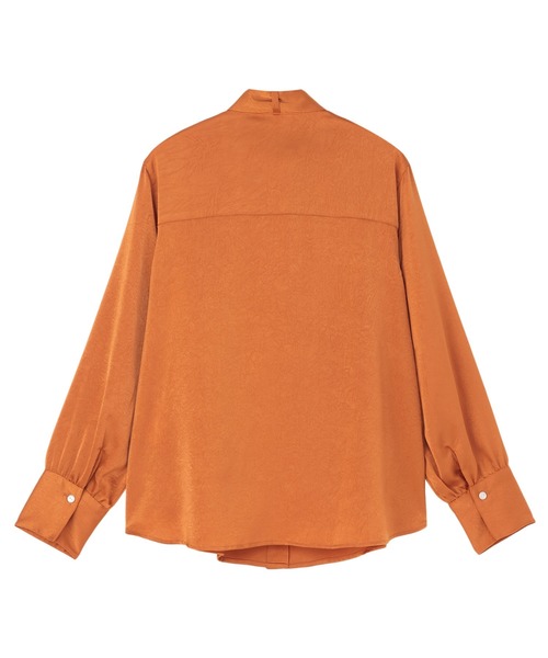 TOKYO SHIRTS（トウキョウシャツ）の「クラッシュスエード ボウタイブラウス 長袖（シャツ/ブラウス・レディース・オフホワイト/ブラック/オレンジ・M/L）」の20枚目の写真