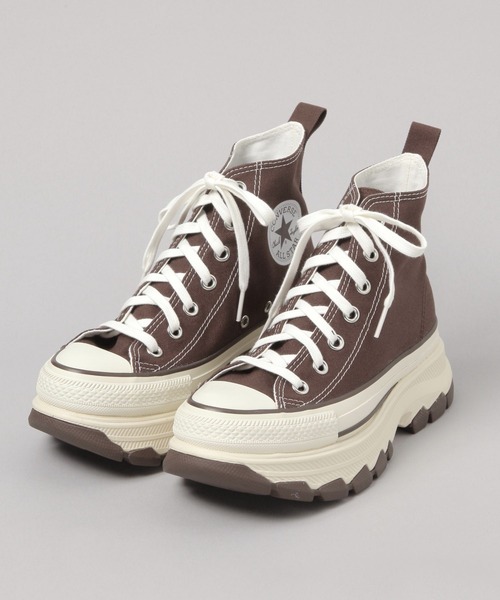 JEANASIS(ジーナシス)の「【CONVERSE】トレックウェーブ CB HI/605746(スニーカー・レディース・ブラウン・LARGE/MEDIUM)」の1枚目の写真