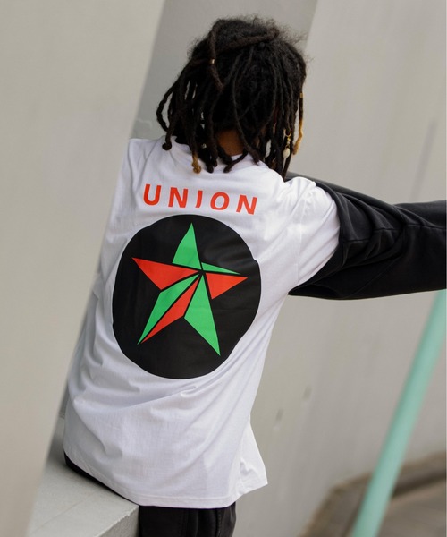 UNION(UNION TOKYO)(ユニオン)の「UNION TOKYO REVOLVER TEE ユニオントーキョー Tシャツ(Tシャツ/カットソー・メンズ・ホワイト/ブラック・X-LARGE/LARGE/MEDIUM/XX-LARGE)」の1枚目の写真