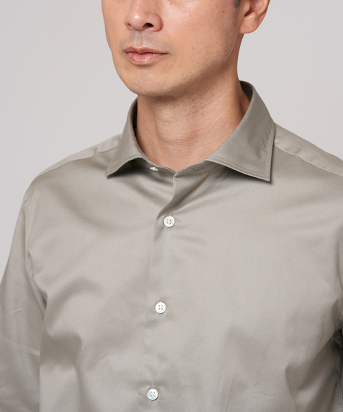 EDIFICE（エディフィス）の「コットン イングリッシュ スプレッドカラーシャツ（シャツ/ブラウス・メンズ・ベージュ系その他/ホワイト/ブラック・MEDIUM/SMALL/LARGE）」の5枚目の写真