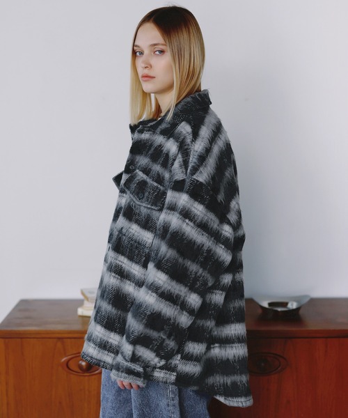 ROCHEM（ローシェン）の「アソートチェックシャギーシャツジャケット（その他アウター・メンズ・ブラック系/ベージュ/レッド/ブラック・XS/S/M/L）」の20枚目の写真