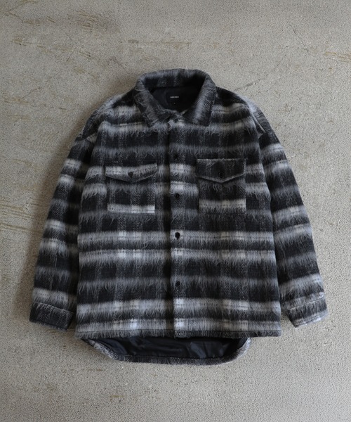 セール】アソートチェックシャギーシャツジャケット（その他アウター