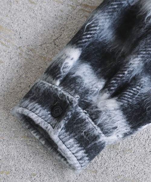 ROCHEM（ローシェン）の「アソートチェックシャギーシャツジャケット（その他アウター・メンズ・ブラック系/ベージュ/レッド/ブラック・XS/S/M/L）」の12枚目の写真