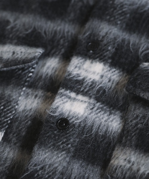 ROCHEM（ローシェン）の「アソートチェックシャギーシャツジャケット（その他アウター・メンズ・ブラック系/ベージュ/レッド/ブラック・XS/S/M/L）」の14枚目の写真